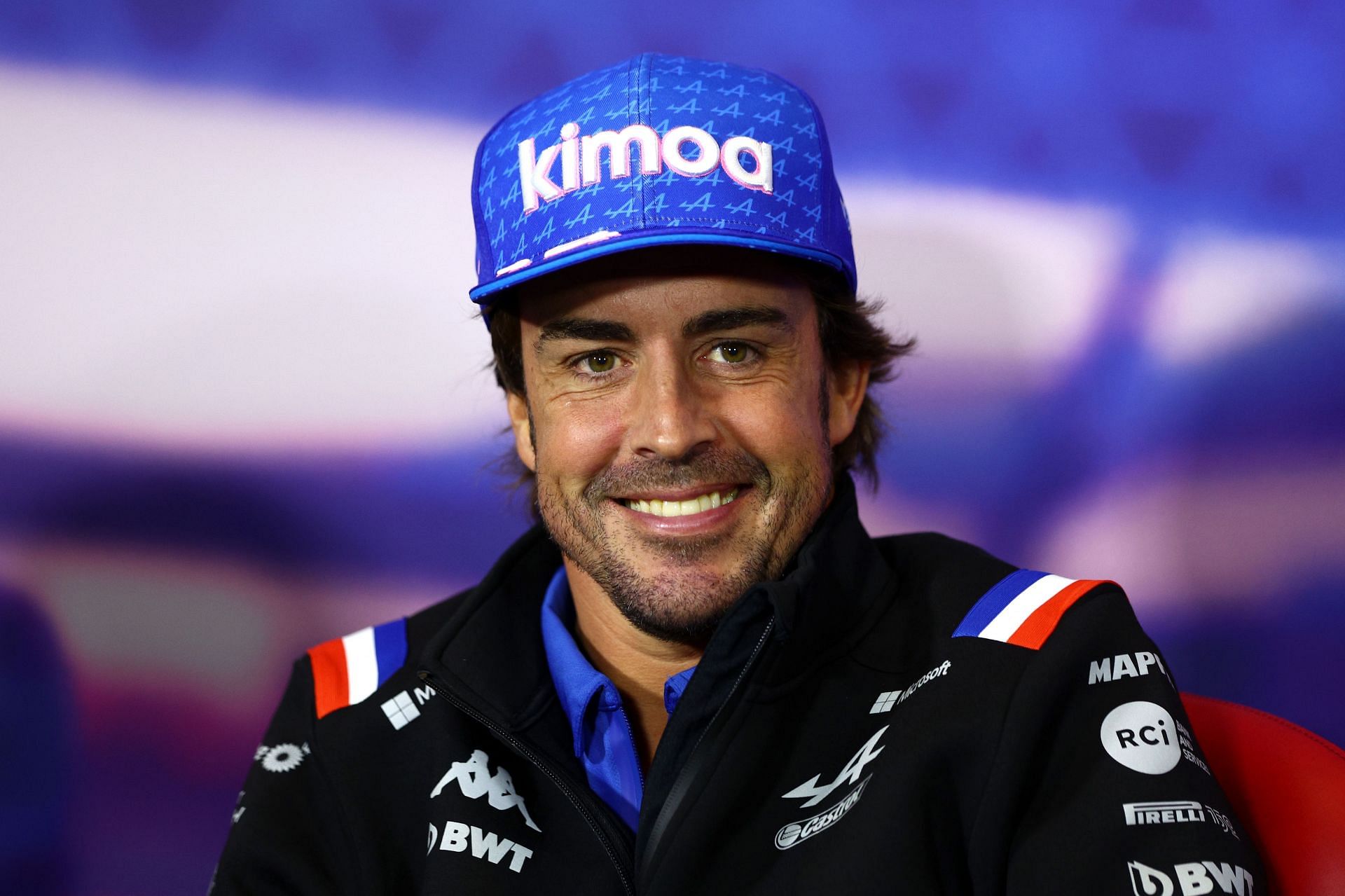 Fernando Alonso looks on in the Drivers&#039; Press Conference during previews ahead of the F1 Grand Prix of Great Britain at Silverstone on June 30, 2022, in Northampton, England. (Photo by Clive Rose/Getty Images)