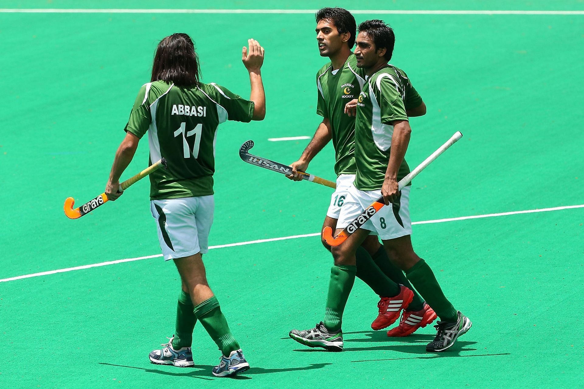 Abbasi&#039;s goal came too late for Pakistan, who fell to a comprehensive defeat.