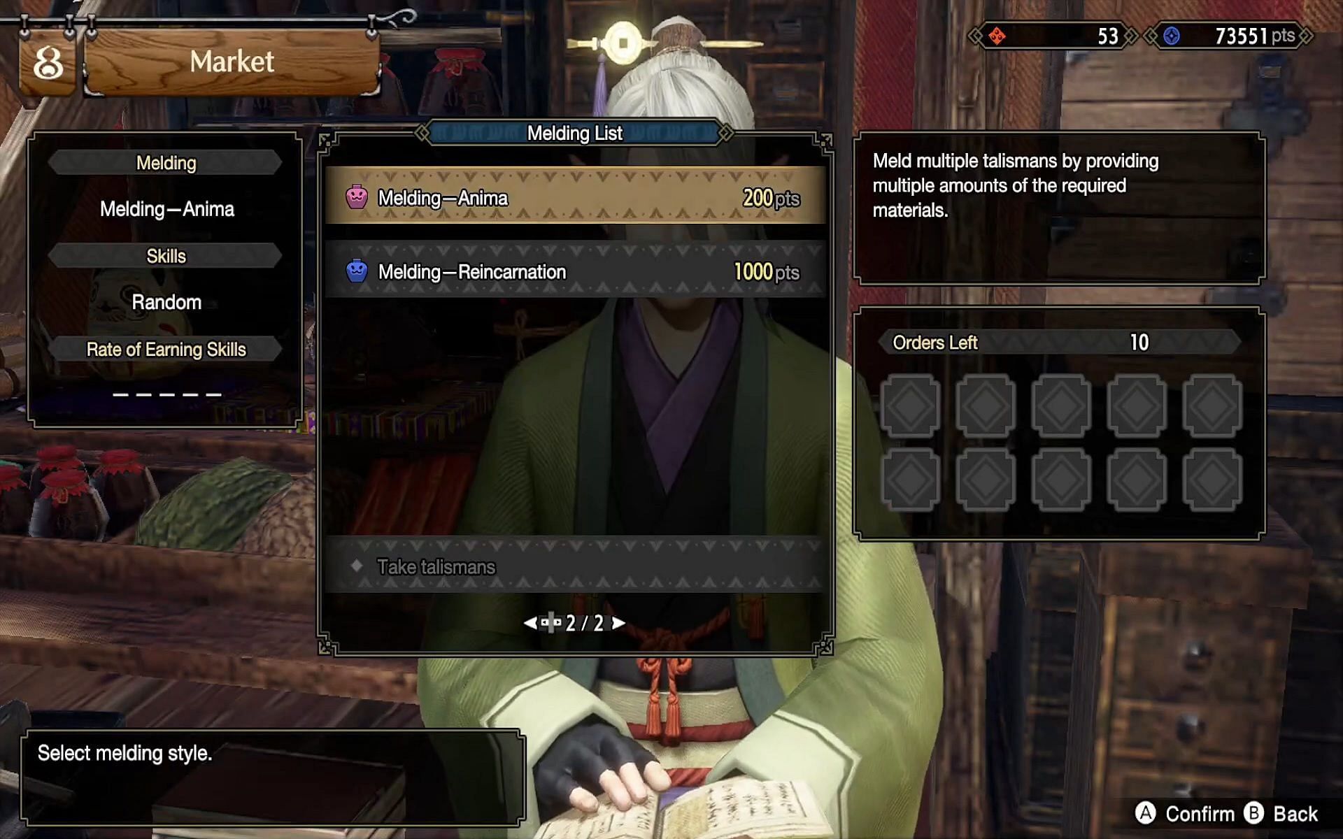 Speak to Oboro about melding (Image via Qtip_zz/YouTube)