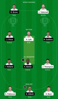 Dream11 Team for Yorkshire vs Hampshire - County Championship 2022.