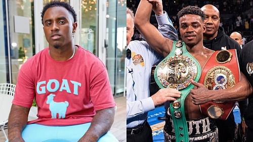 Deion Sanders Jr. [left] and Errol Spence Jr. [right], Credits: instagram.com/deionsandersjr/, instagram.com/errolspencejr/ 