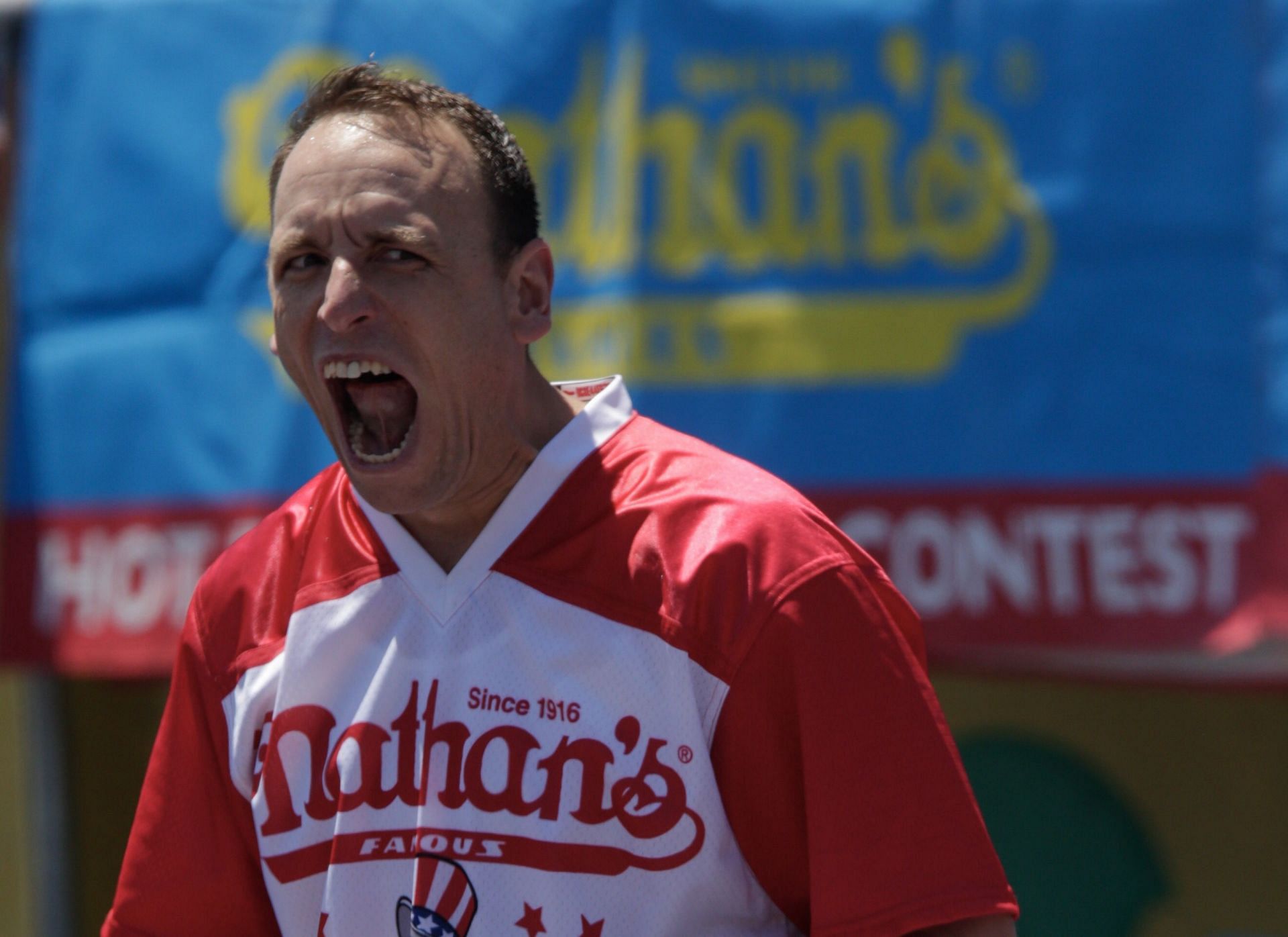 15-time hot dog-eating champion Joey Chestnut. Source: Time