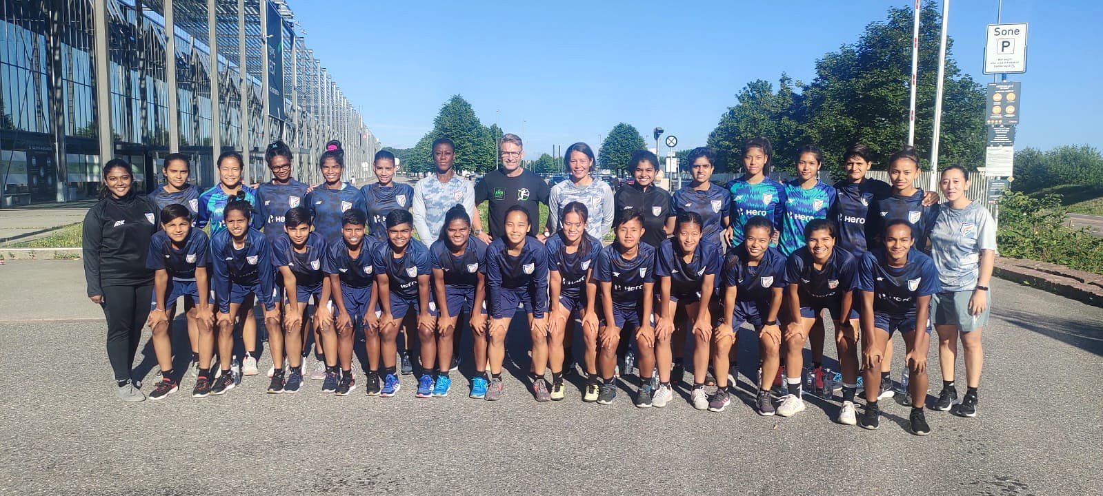 The Indian U-17 Women&#039;s Team is in Norway for the tournament. (Image Courtesy: AIFF Media)