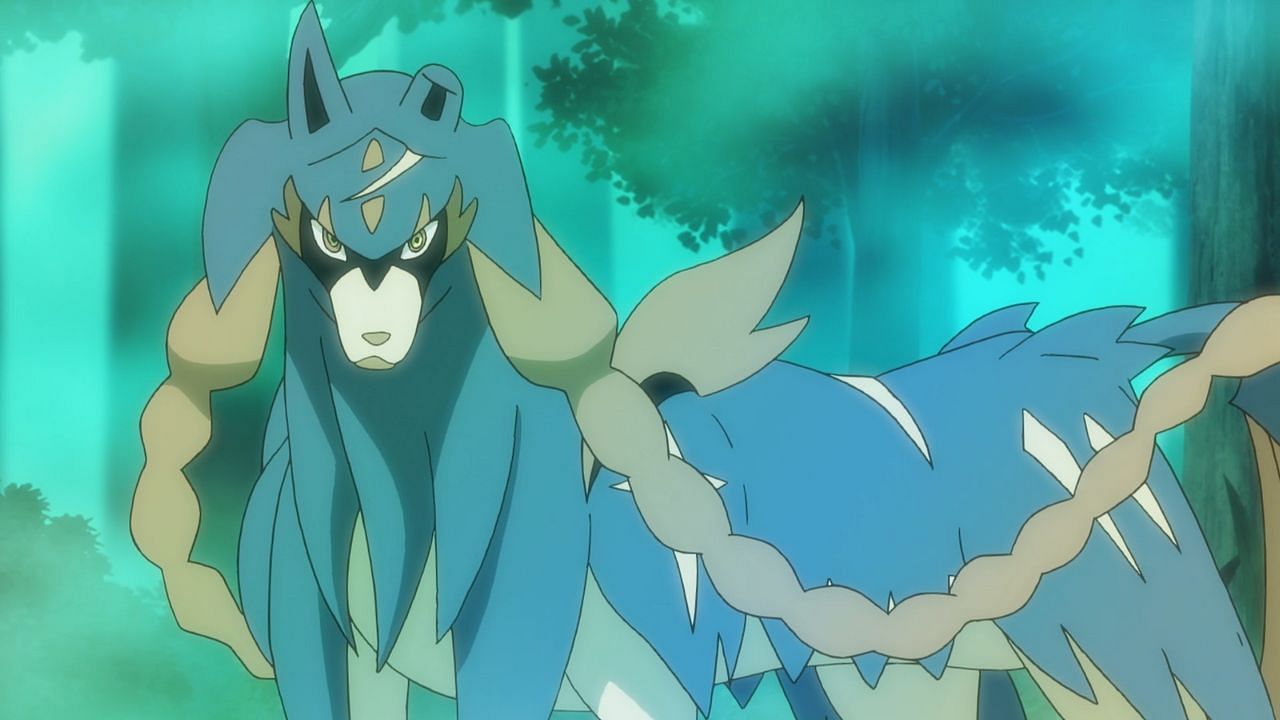 Zacian as it appears in the anime (Image via The Pokemon Company)