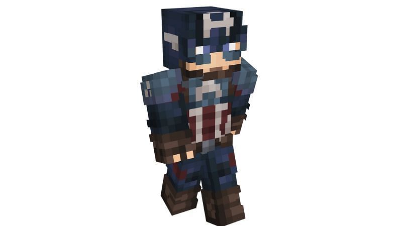 This is one of the best Captain America suits (Image via Flogy0/Minecraft Skins)