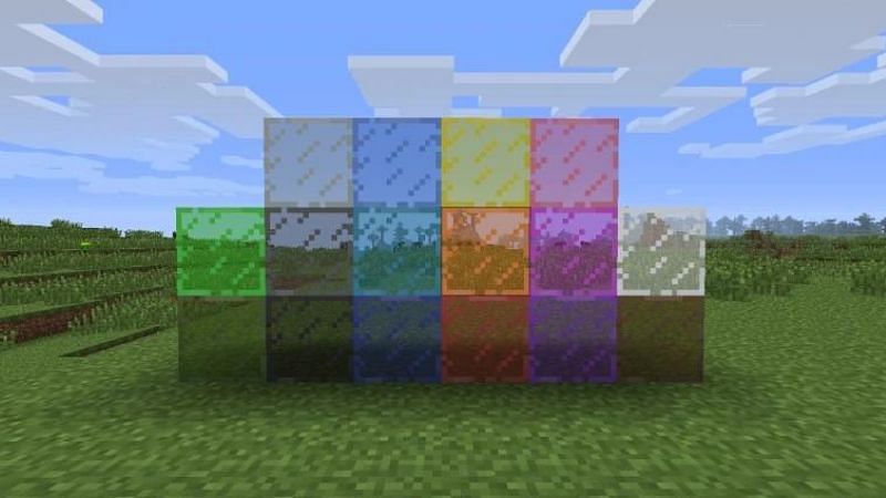 Stained glass (Image via Minecraft Wiki)