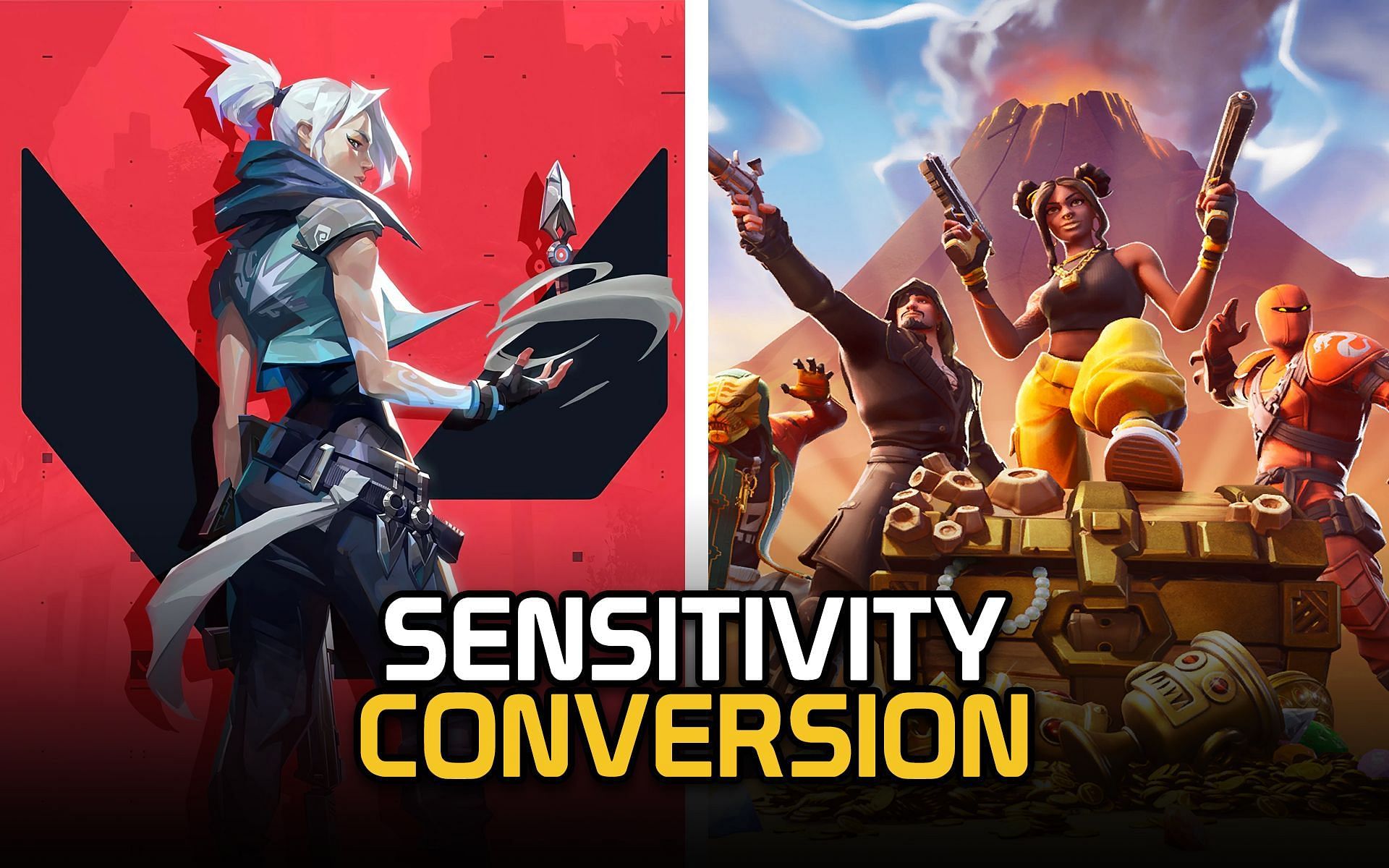 Valorant sensitivity can be brought over to and adjusted in Fortnite (Image via Sportskeeda)