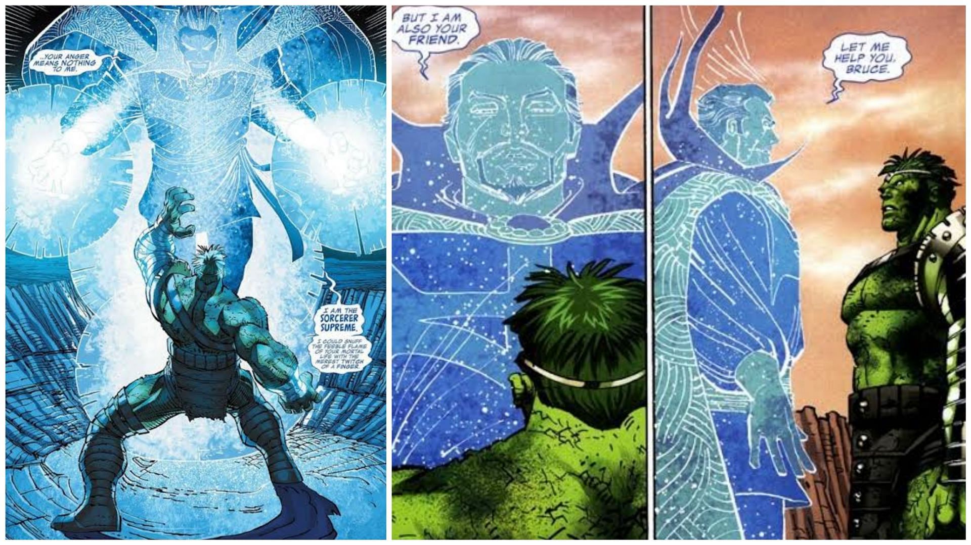 Doctor Strange&#039;s astral form in the comics (Images via Marvel Comics)