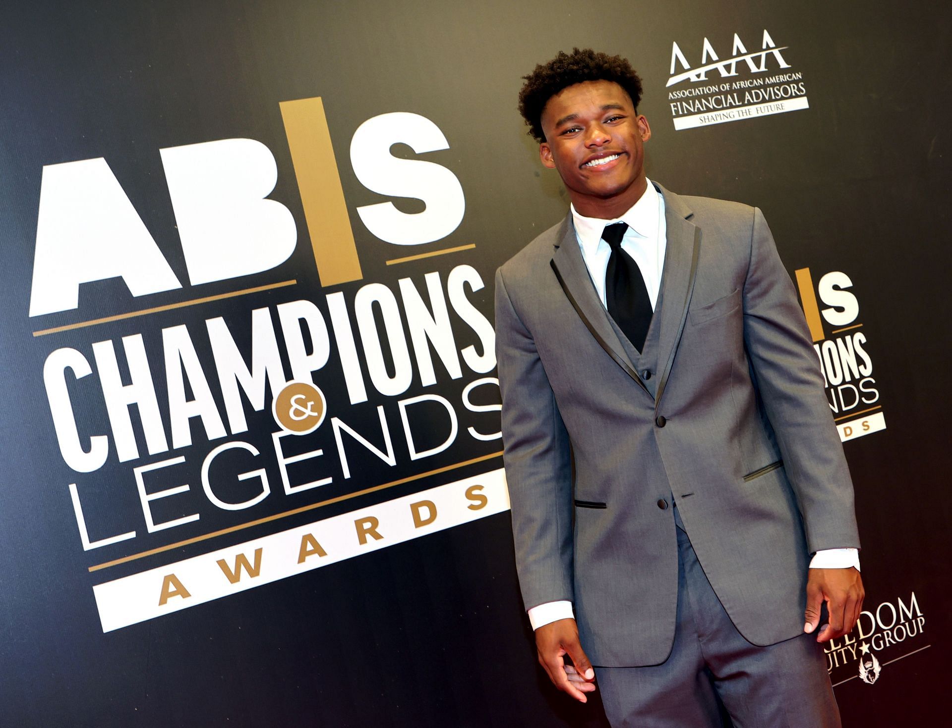 Elijah Green at the Advancement Of Blacks In Sports Champions And Legends Awards