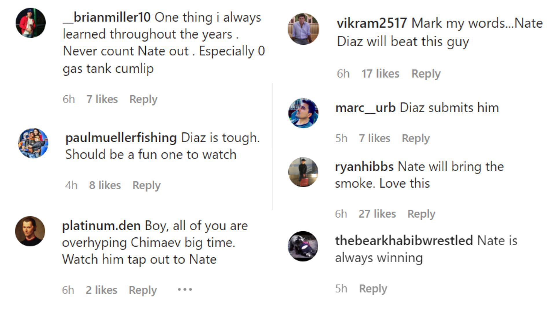 Fans react to Chimaev&#039;s comments about Diaz