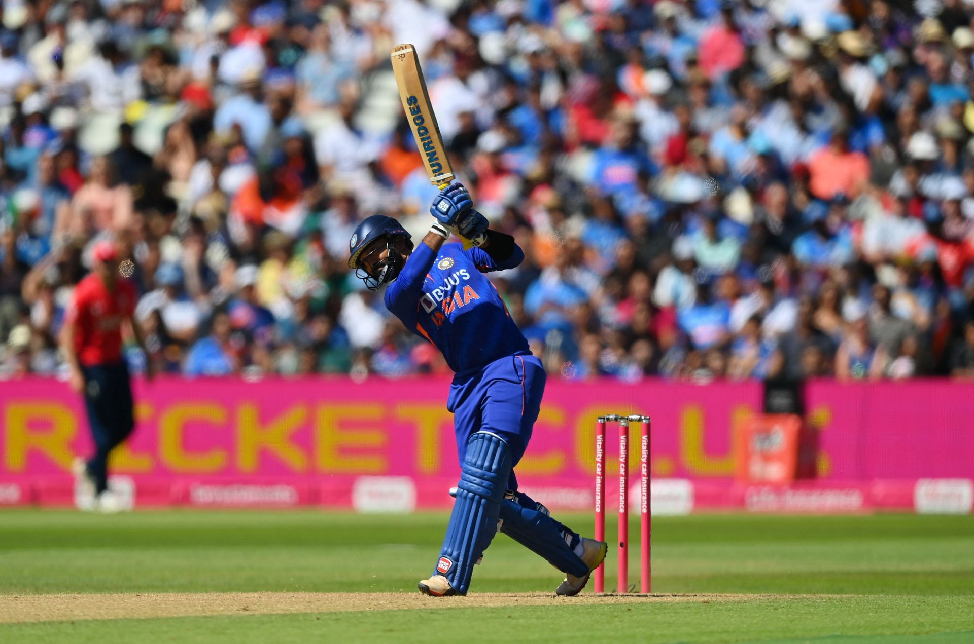 Dinesh Karthik batting during the 2nd T20I. Pic: Getty Images