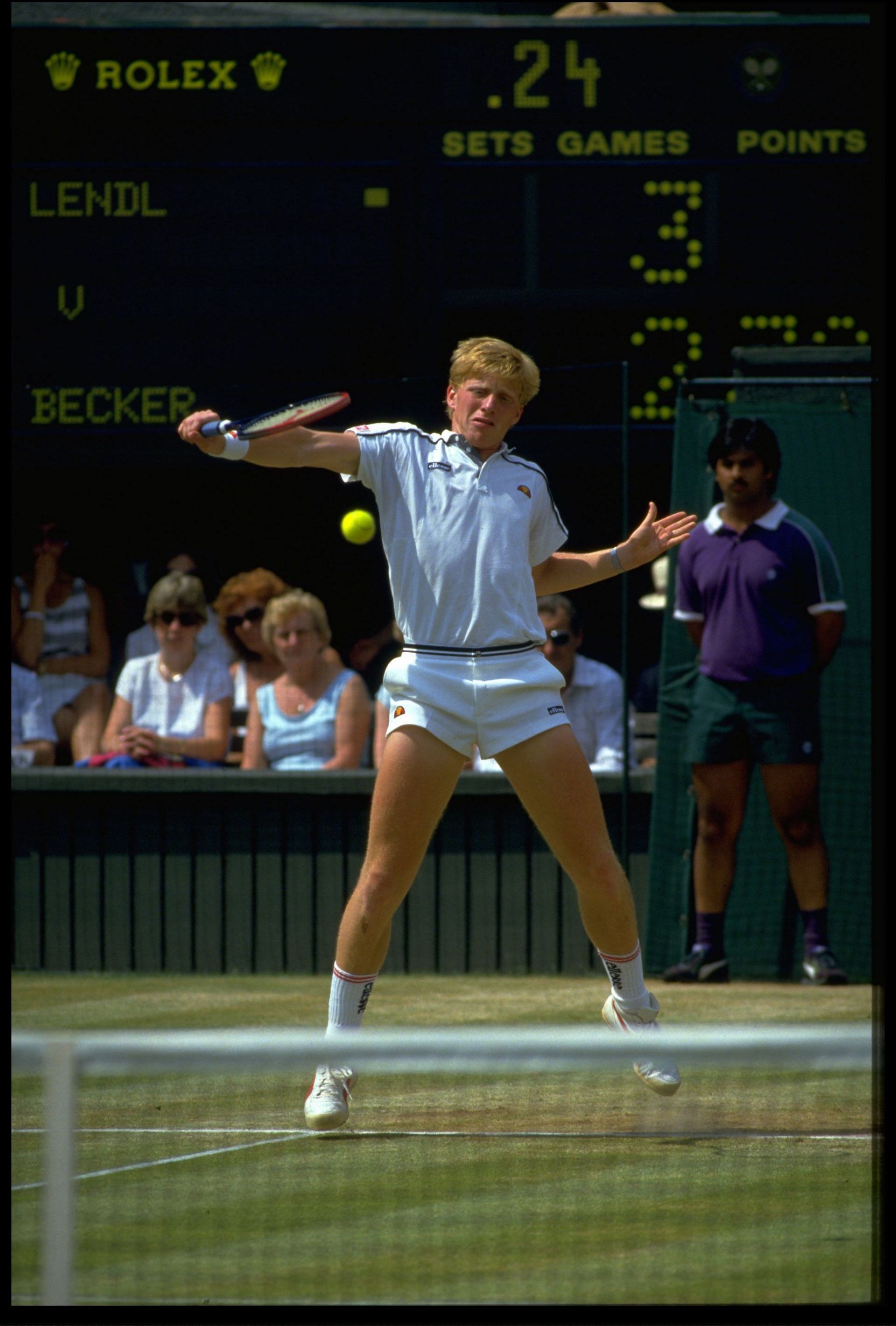 Boris Becker successfully defended his Wimbledon title in 1986