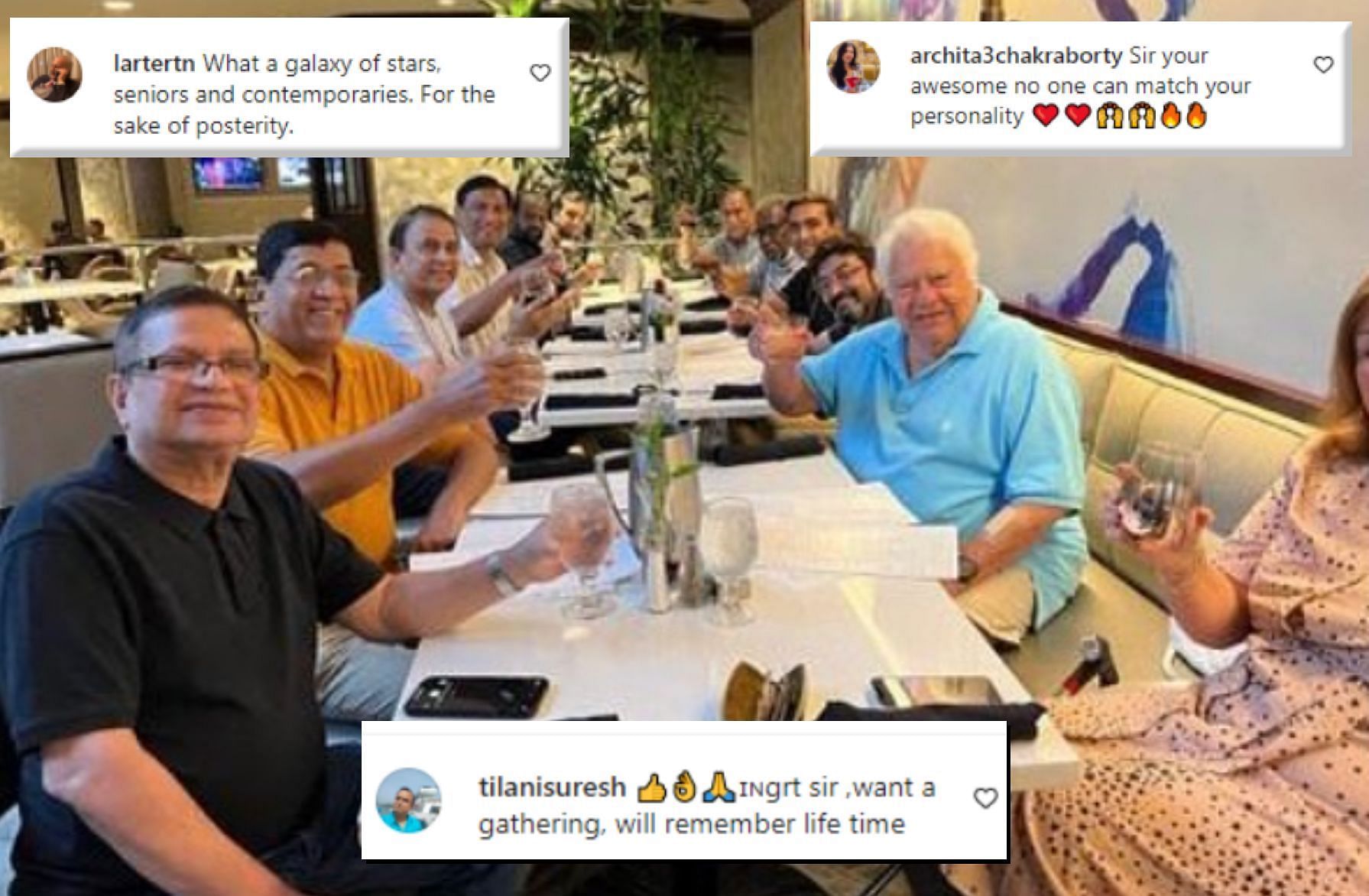 Sunil Gavaskar shared a picture with fellow legends on his Instagram handle.