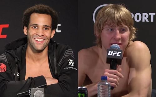 Jordan Leavitt (left), Paddy Pimblett (right) [Images courtesy of @monkeyking_ufc and @theufcbaddy on Instagram]