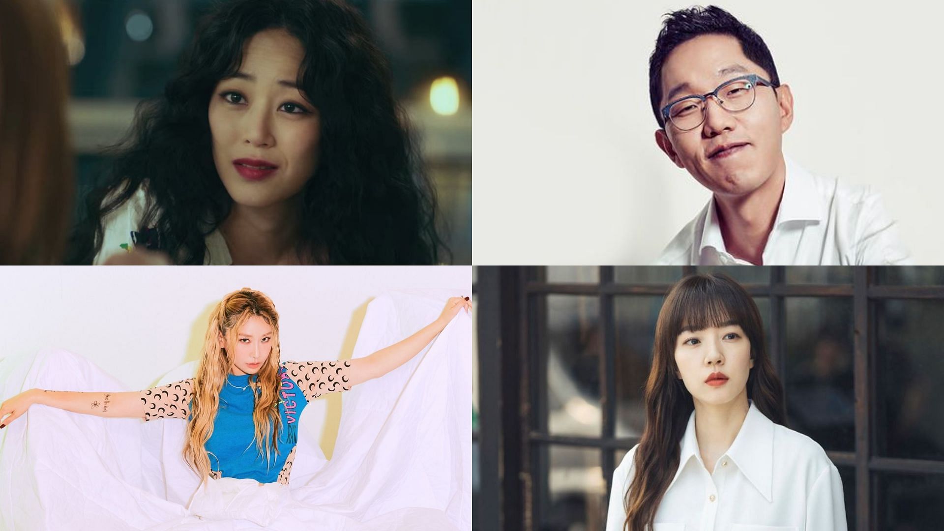 These Korean celebrities avoid meat for various reasons. (Image via Twitter/ @womenofkdrama, @GimbapBlog2, @hagpromoter, @bitttersweetyv)