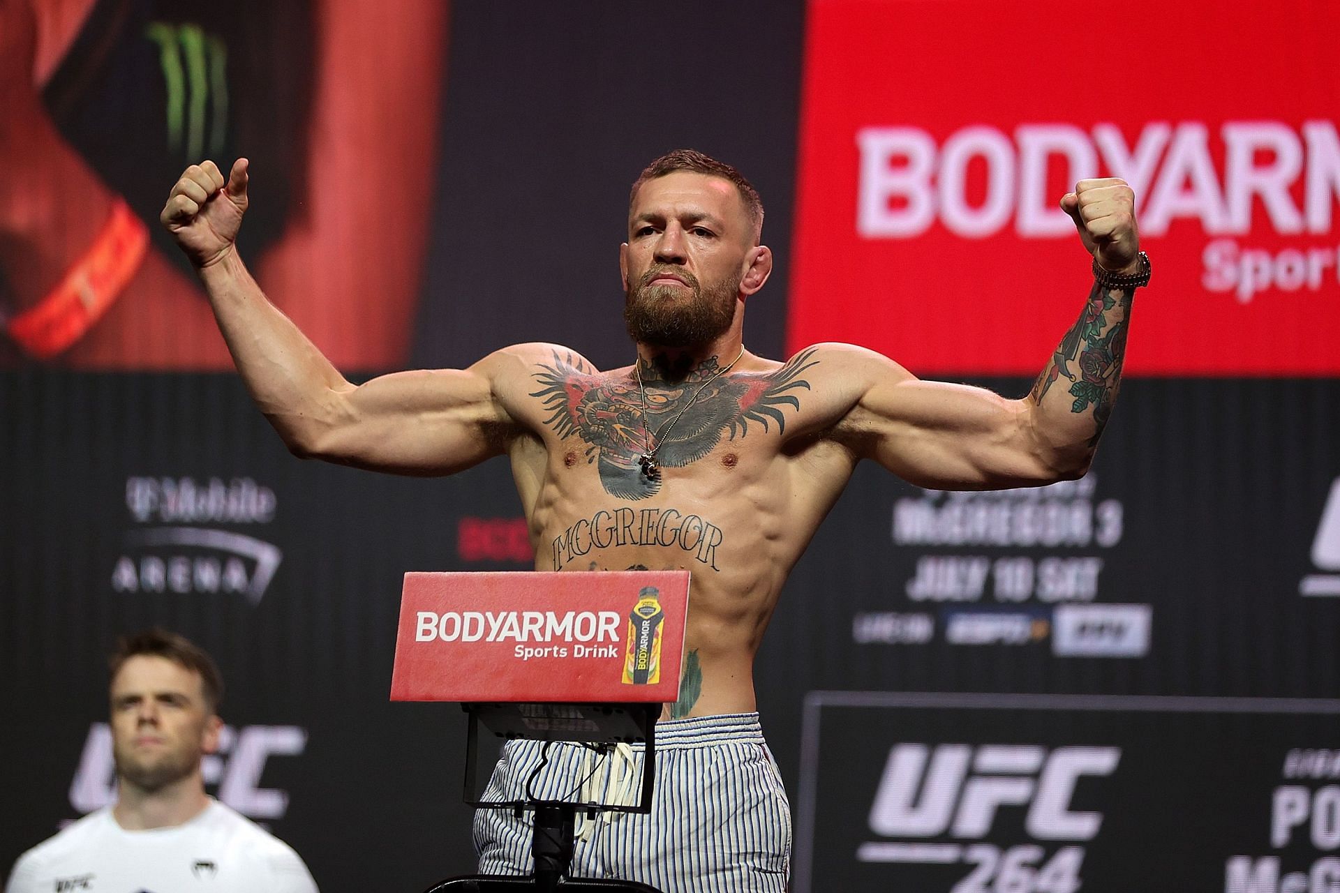 McGregor at the UFC 264 weigh-ins