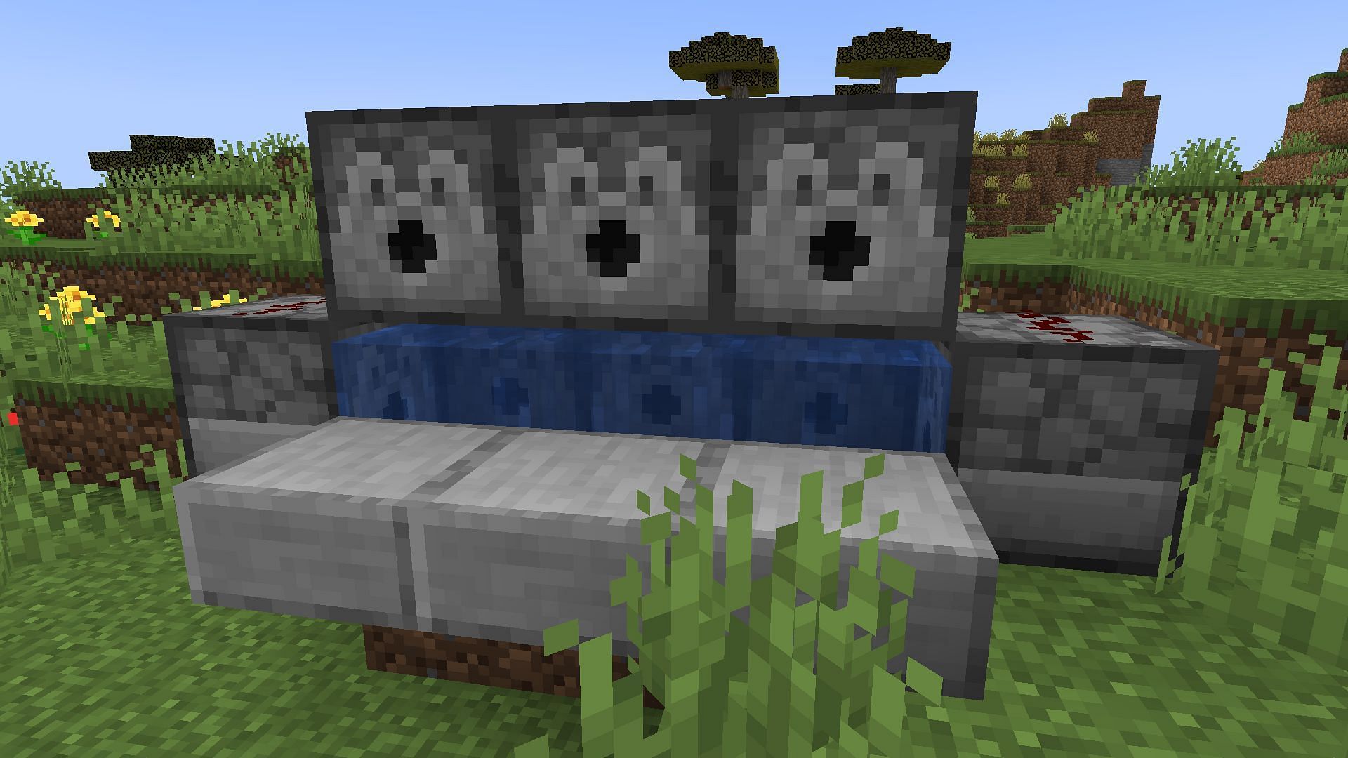 The configuration should be accurate for the cannon to work (Image via Minecraft 1.19 update)