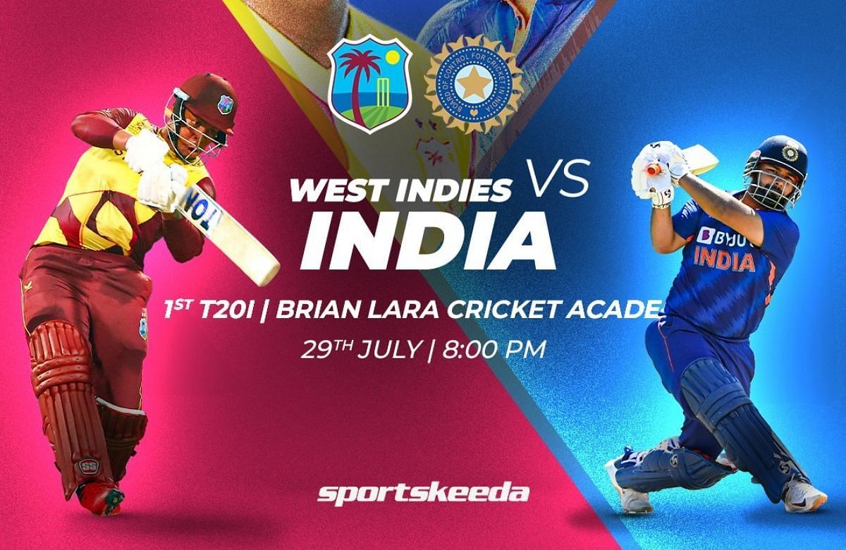 IND vs WI 2022, 1st T20I Today's match players list, teams & umpires