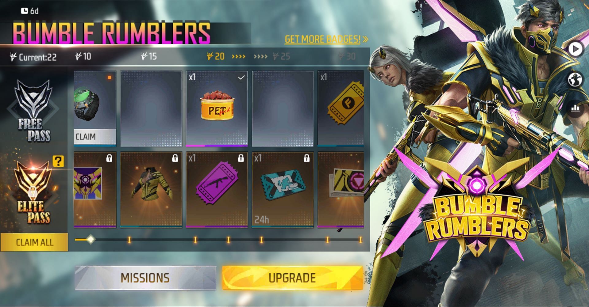 Elite Pass Season 50 Elite Pass will end in a few days (Image via Garena)