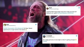 "Thumbs down for me" WWE Universe reacts to Edge not making his comeback on RAW