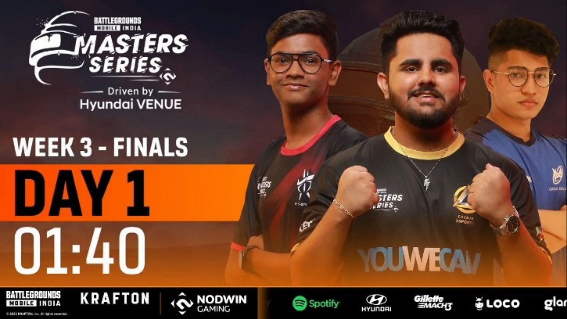 BGMI Masters Series Week 3 Finals Day 1 came to a close on July 8 (image via Loco)