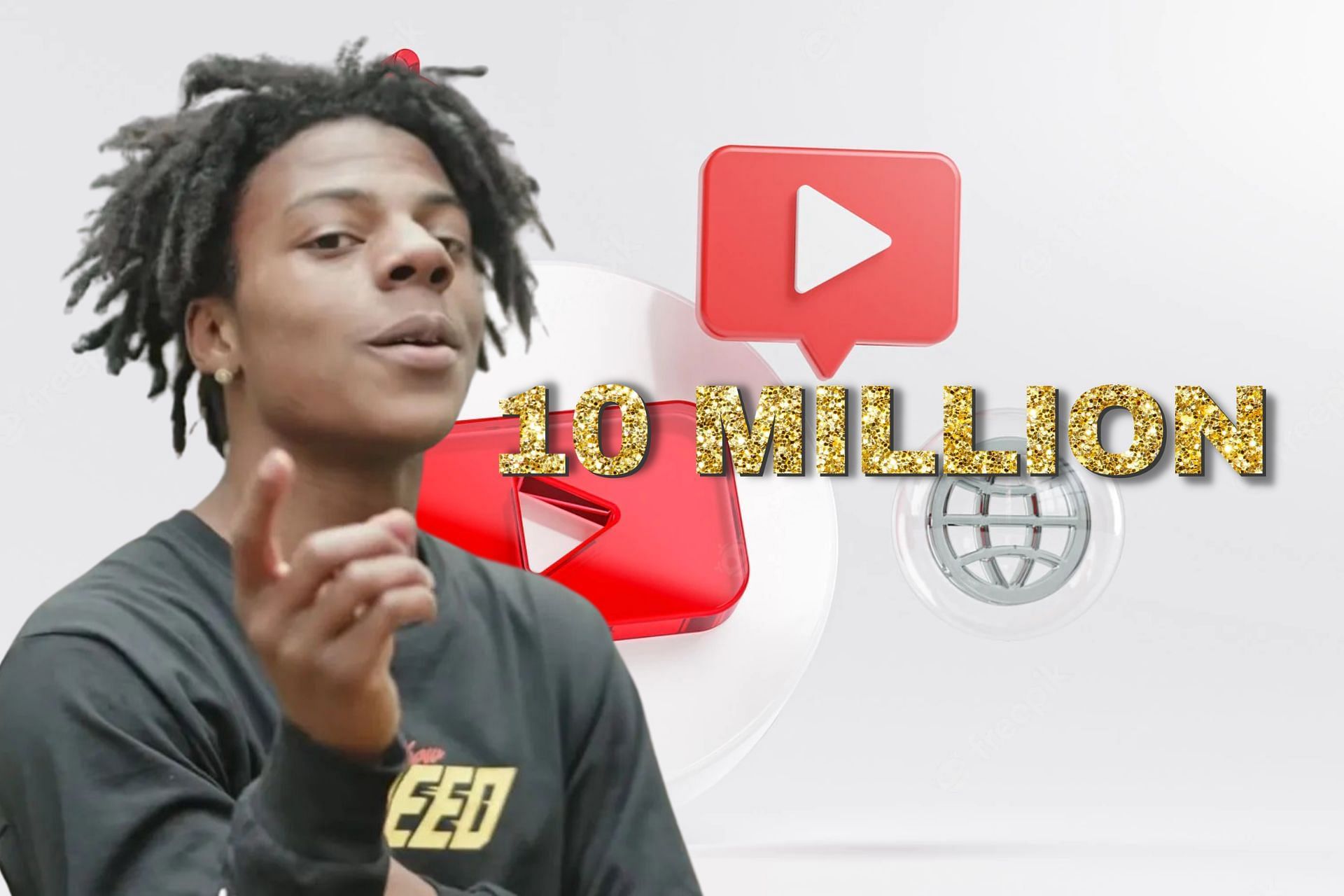 IShowSpeed hits 10 million subscribers on YouTube (Image via Sportskeeda)