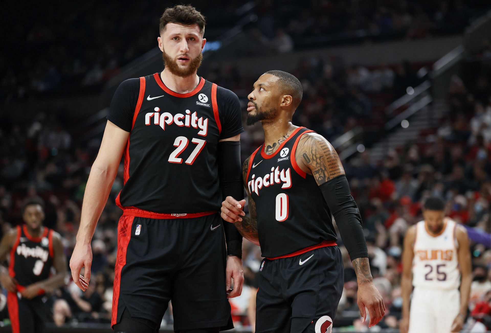 Jerami Grant building on-court connection with Jusuf Nurkic, other