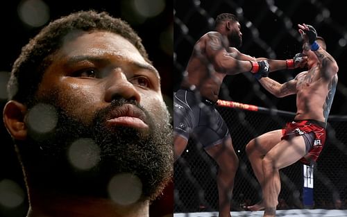 Curtis Blaydes (L); Blaydes vs. Tom Aspinall (R)