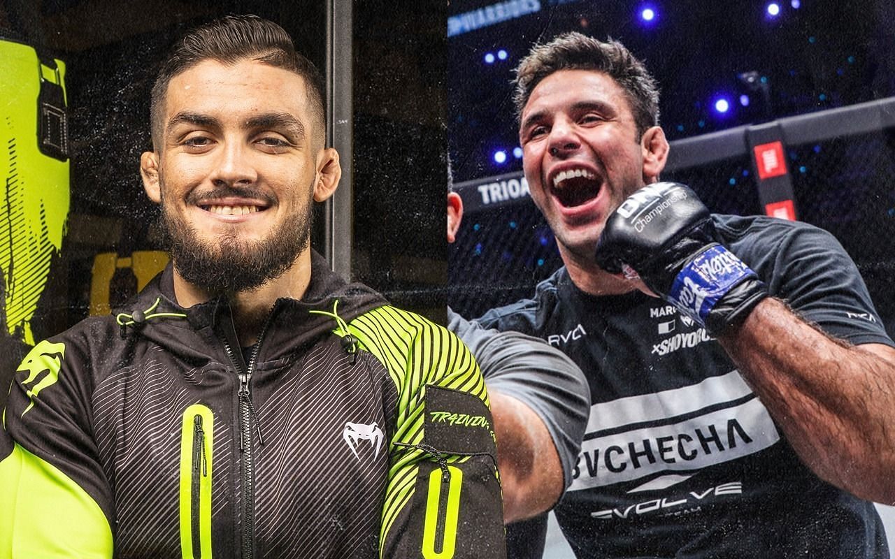 Marcus &#039;Buchecha&#039; Almeida (R) hopes his friend, Renato Canuto, will also transition to MMA eventually. | [Photos: ONE Championship]