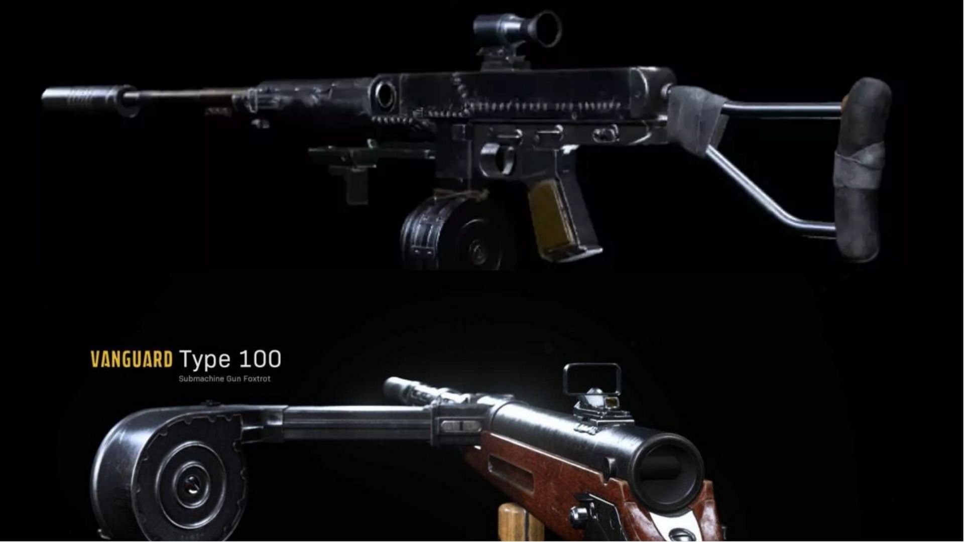 The Cooper Carbine (top) and Type 100 SMG (bottom) in Call of Duty Warzone (Image via Activision)