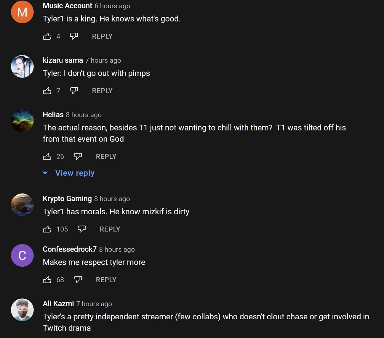 Fans reacting to the streamer&#039;s experience with Tyler1 (Images via Emrx Clips/YouTube)
