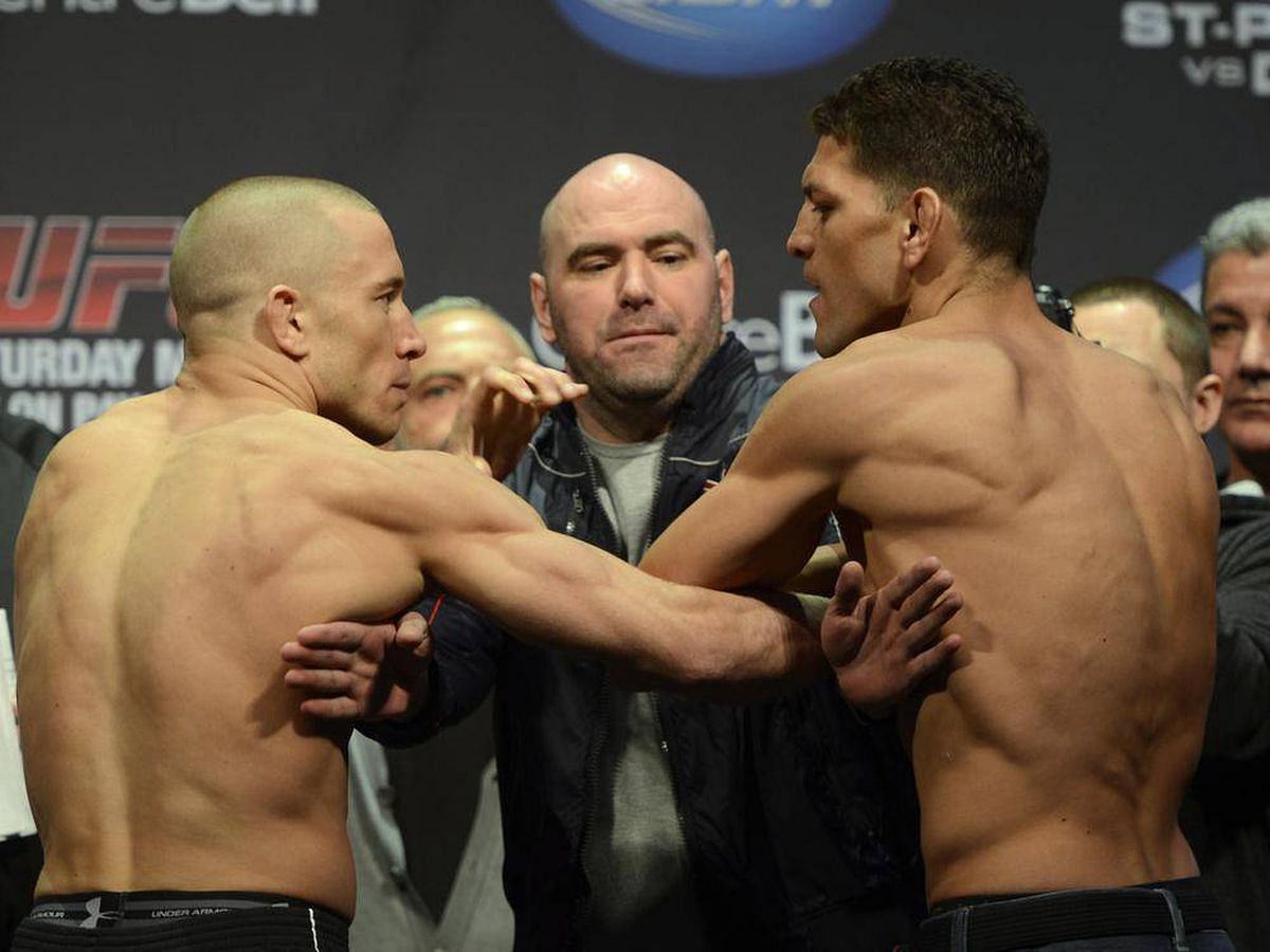 Nick Diaz claimed Georges St-Pierre cheated at the weigh-in for their 2013 clash
