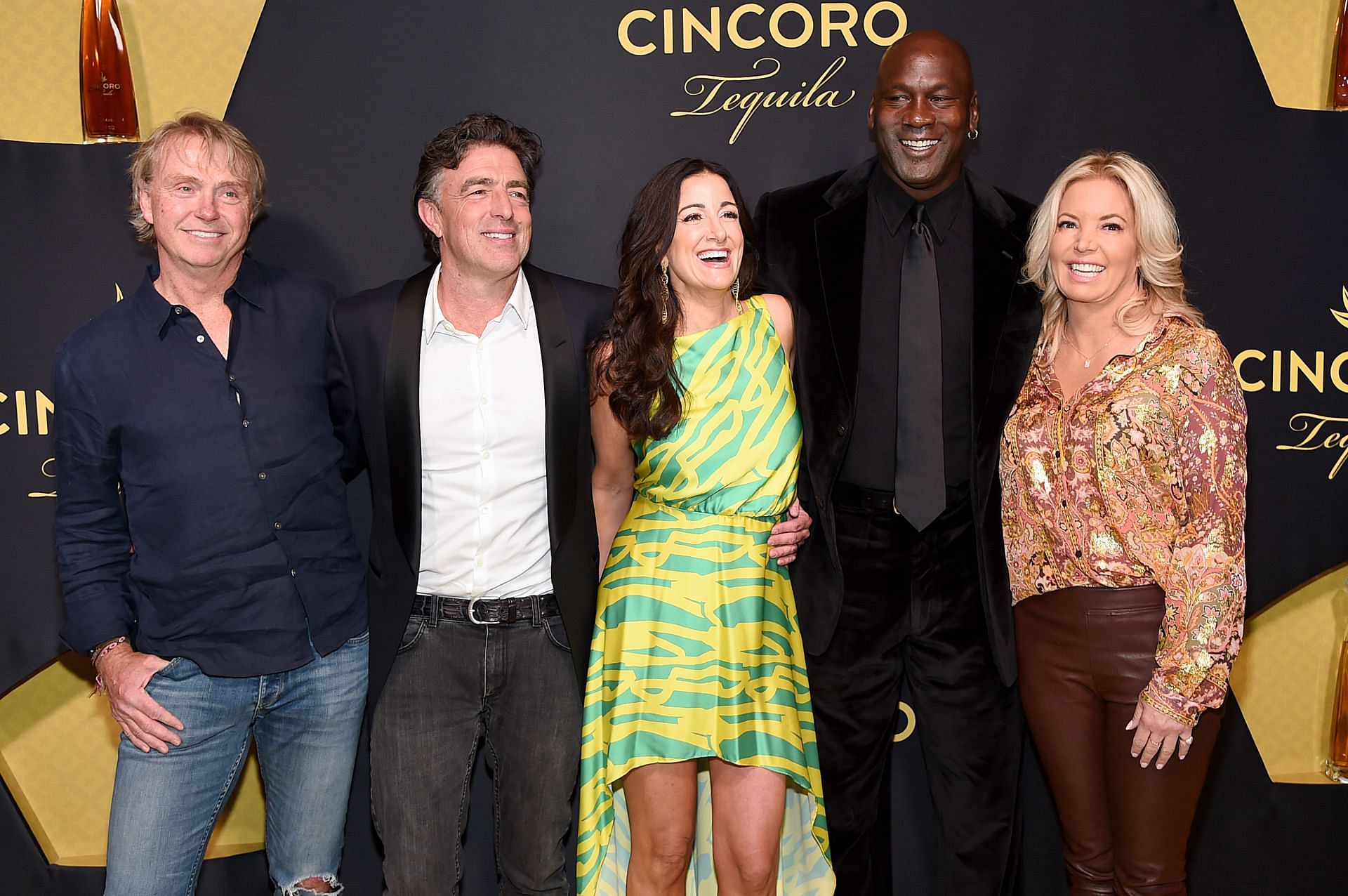 Michael Jordan and the other owners at the Cincoro Tequila Launch