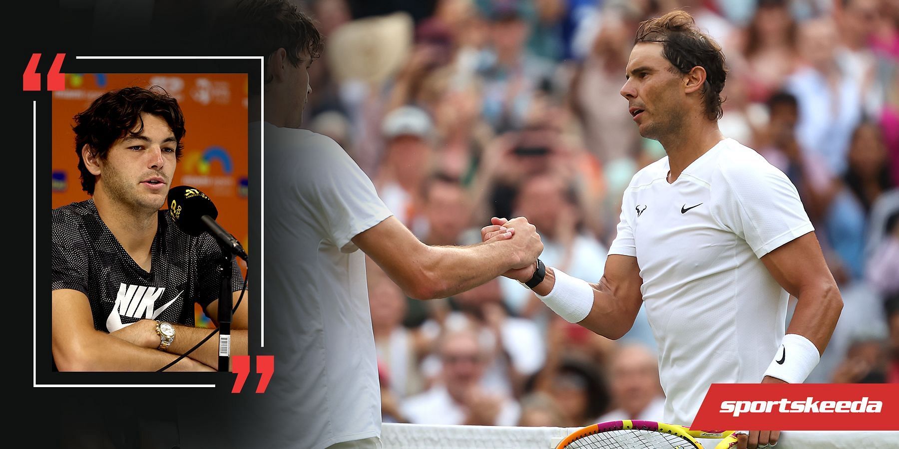 Rafael Nadal beat Taylor Fritz in a thrilling five-setter at the 2022 Wimbledon Championships.