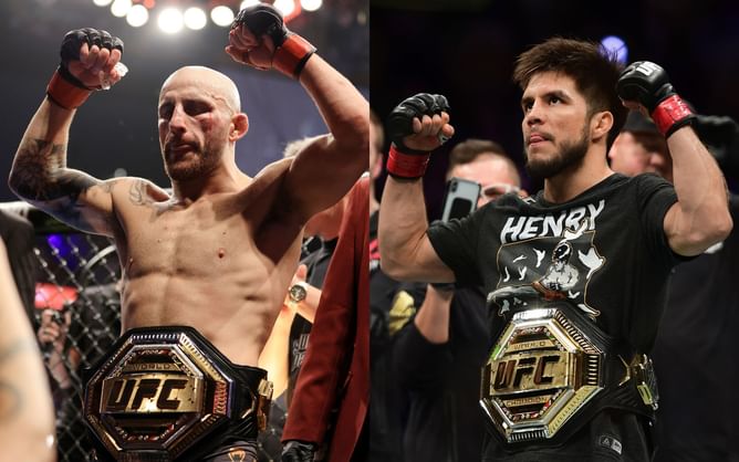 Watch: Alexander Volkanovski and Henry Cejudo vow to "make something happen" backstage at UFC 276