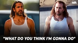 WATCH: Aaron Rodgers shows up to camp looking jacked, donning Nicolas Cage's iconic look