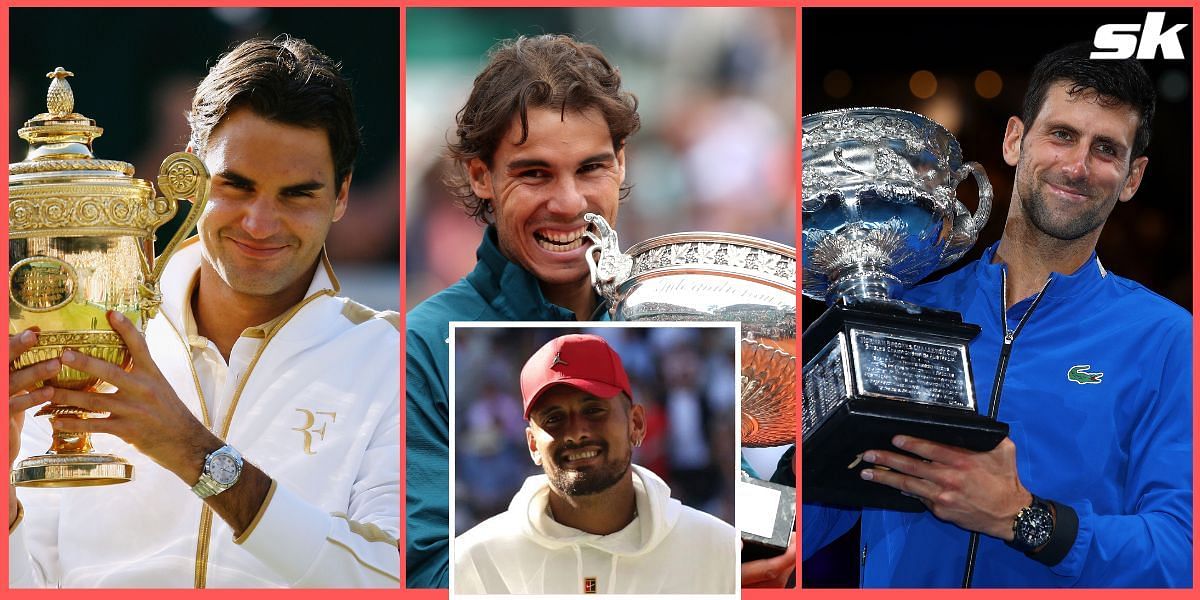Nick Kyrgios expresses his admiration toward Roger Federer, Rafael Nadal, and Novak Djokovic