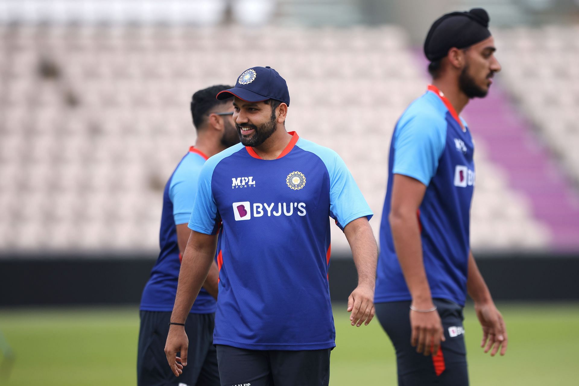  Rohit Sharma (C) spotted during England &amp; India Net Sessions (Image courtesy: Getty)