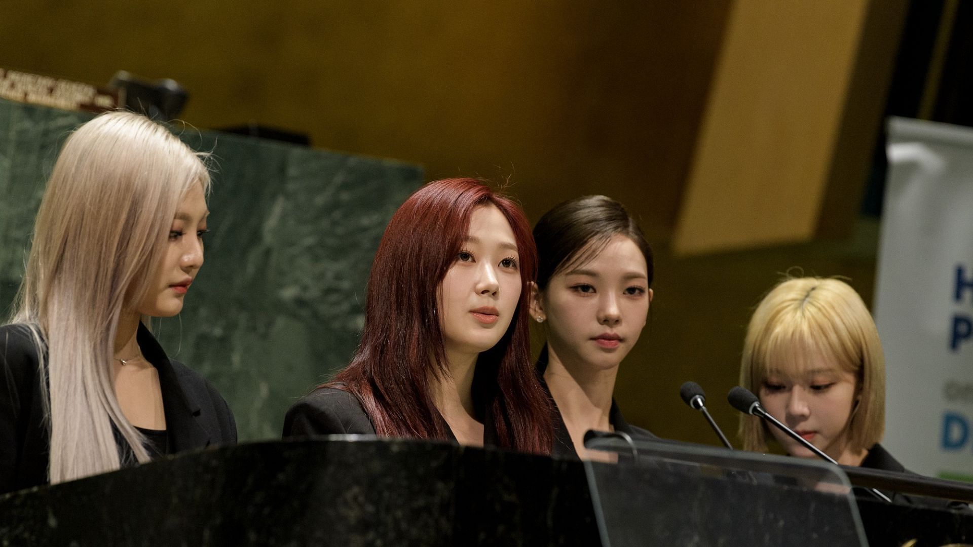 A still of the K-pop girl group (Image via @UN/Twitter)
