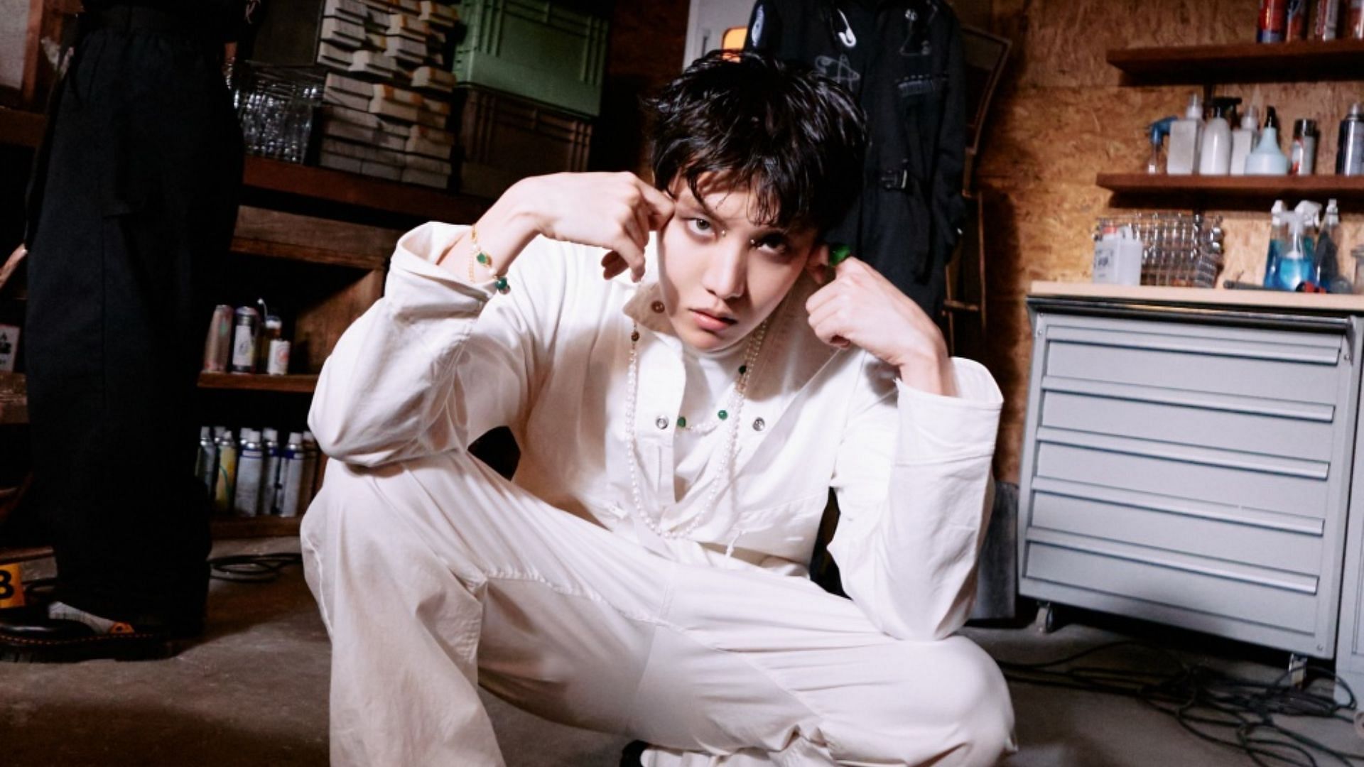 BTS&#039; j-hope poses for the concept photo of MORE (Image via BIG HIT MUSIC)