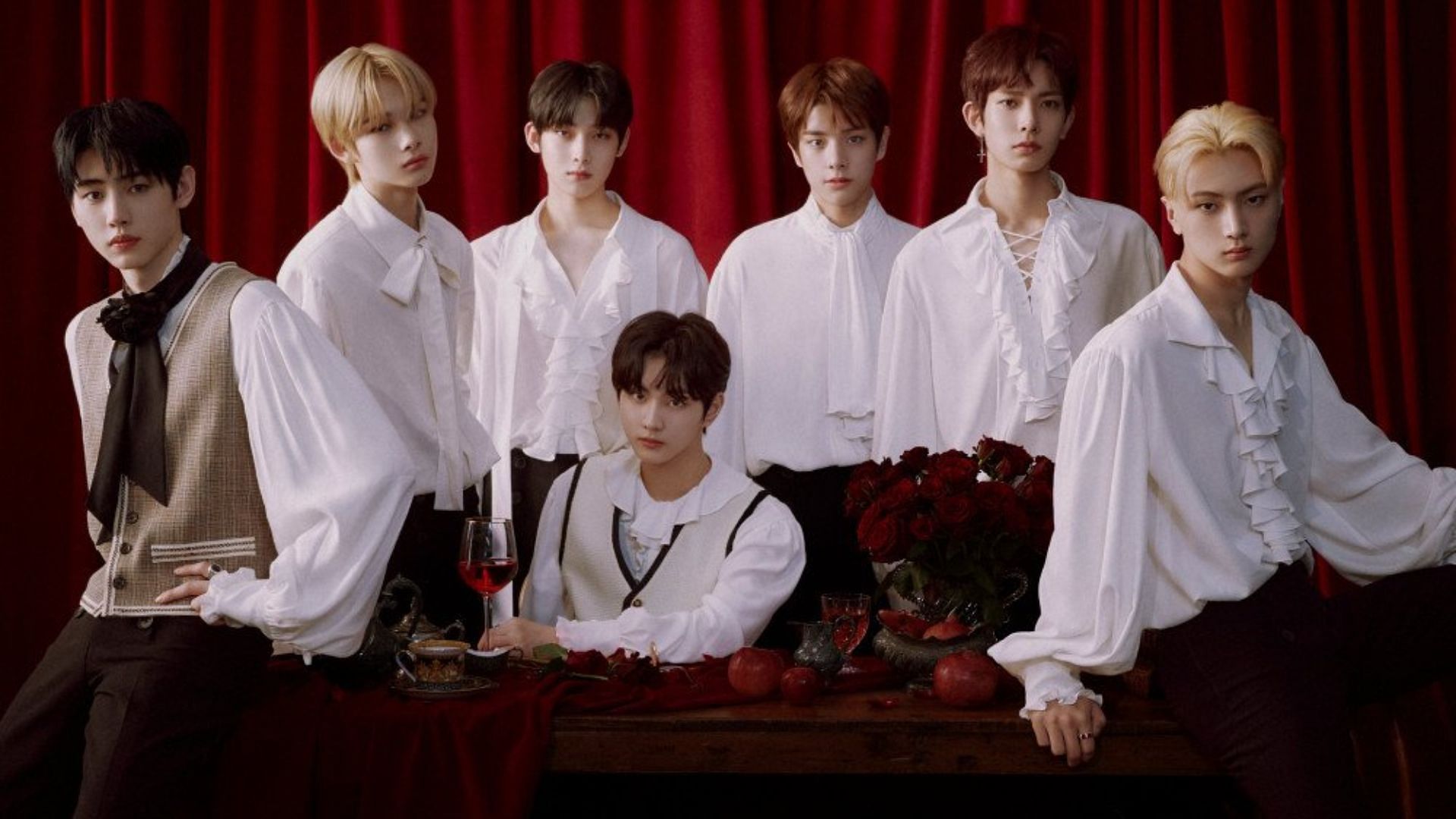 ENHYPEN pose for the concept photo of BORDER: DAY ONE (Image via BELIFT LAB)