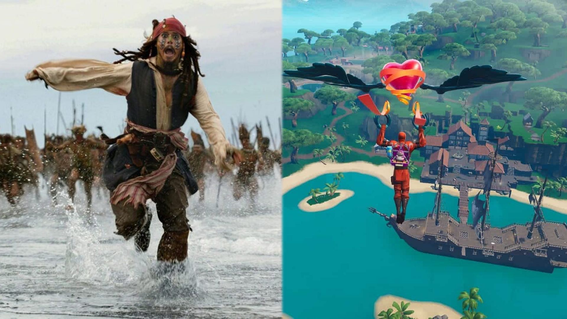 Johnny Depp might make his way to Fortnite Battle Royale as Captain Jack Sparrow (Image via Sportskeeda)