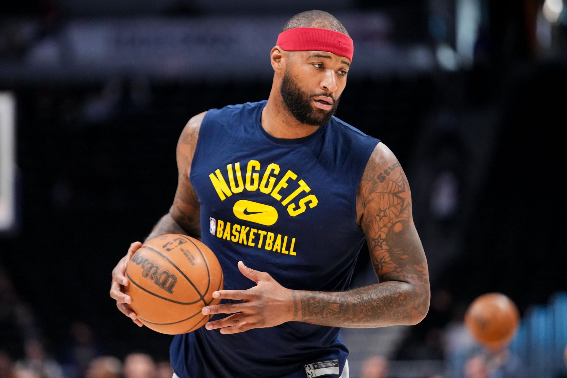 DeMarcus Cousins with Denver Nuggets