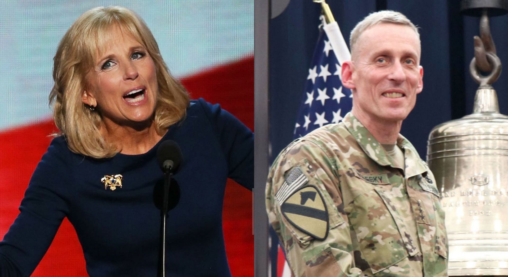 Retired LTG Gary Volesky suspended for mocking Jill Biden online (Image via Getty Images)