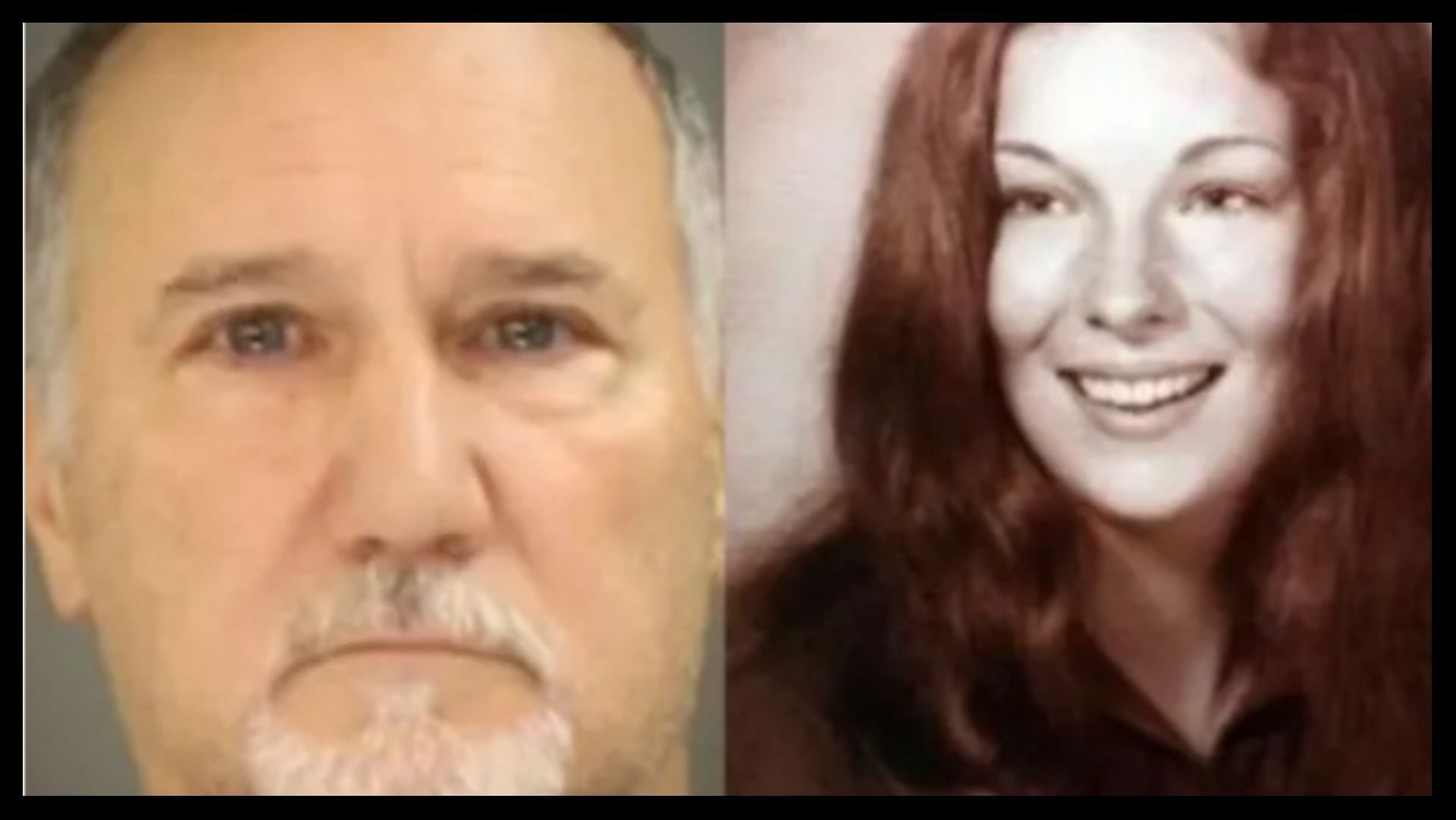 Alleged suspect David Sinopoli (left) and the 19-year-old victim Lindy Bicheler (right) who was s*xually abused and murdered in 1975 (Image via Twitter/TrueCrimeGuy)