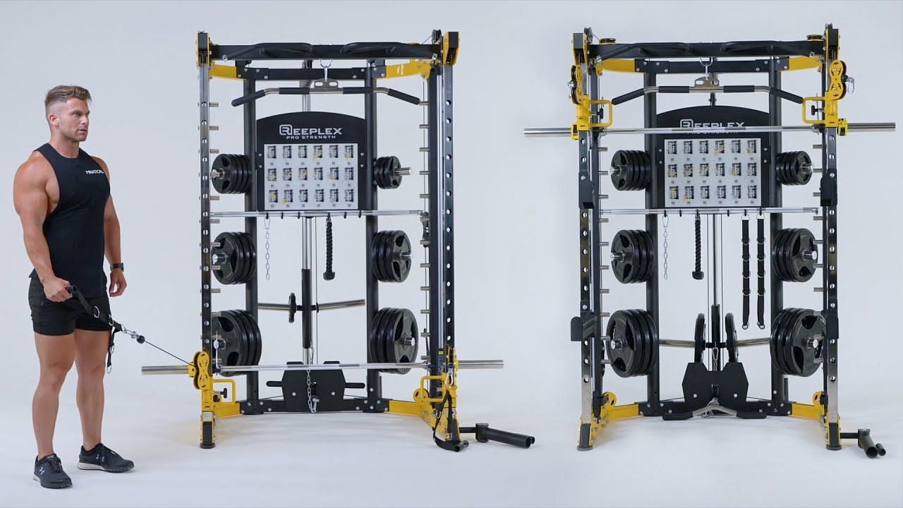 The functional trainer machine is incredibly versatile and great for your workouts.