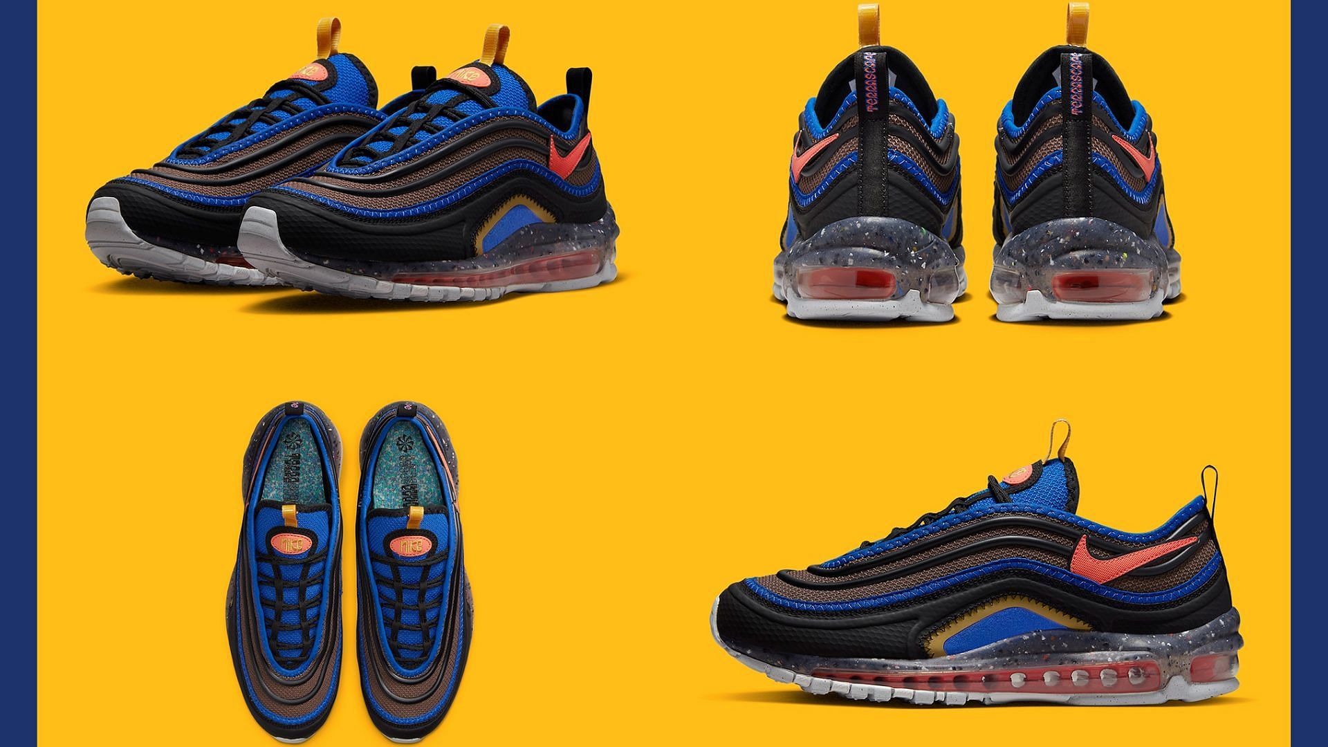 Take a detailed look at the upcoming Nike Air Max 97 Terrascape Magic Ember shoes (Image via Sportskeeda)