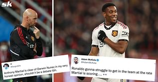 "Ronaldo going to struggle to get into the team", "Will have a better season than Darwin Nunez" - Manchester United fans lose their mind as Anthony Martial stars once again against Crystal Palace