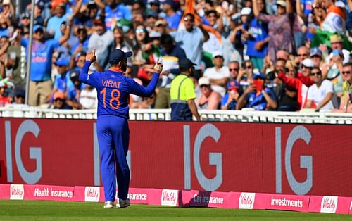 Virat Kohli didn't let his poor form affect his body language on the field. (P.C.:Getty)