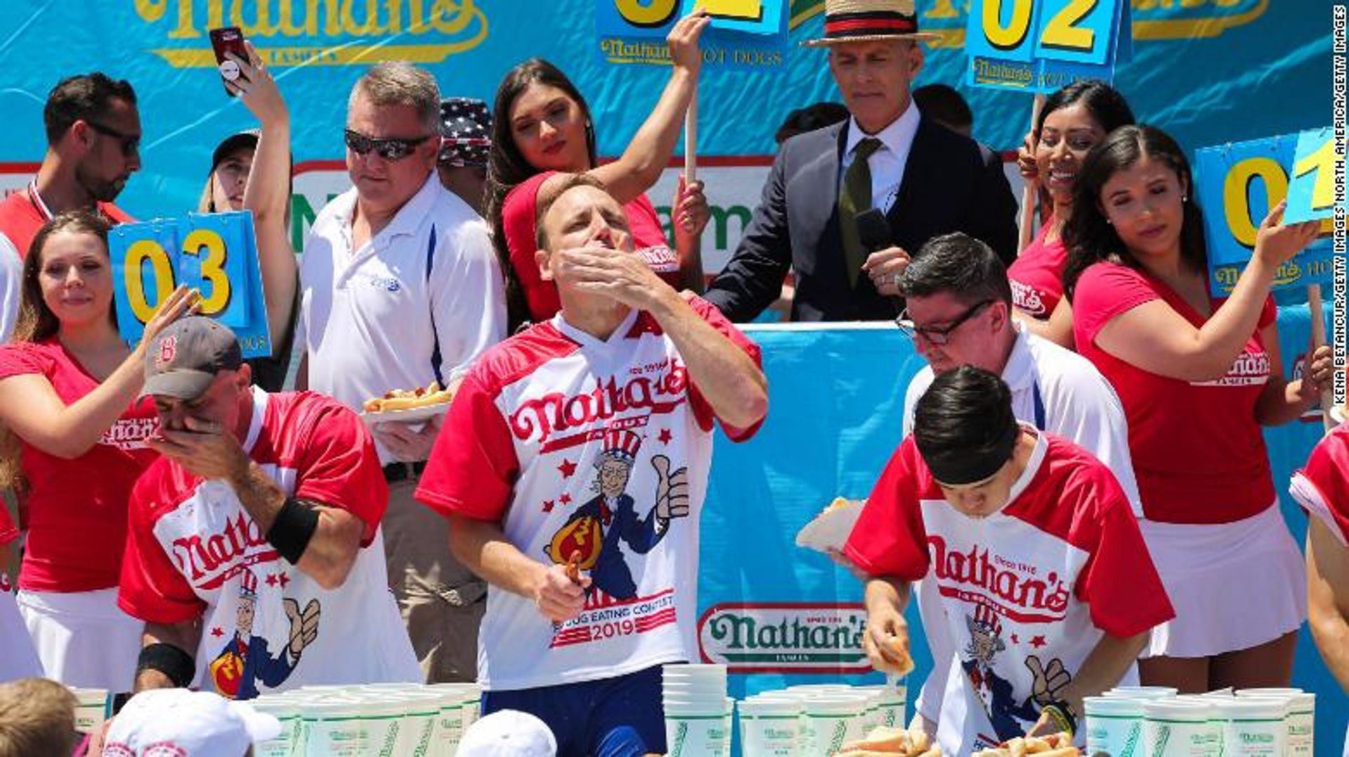 Nathan&#039;s Hot Dog Eating Championship is back with crazy rules (Image via ESPN)